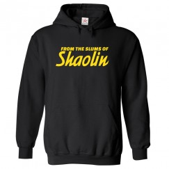 From the Slums of Shaolin Classic Unisex Kids and Adults Pullover Hoodie For Music Fans